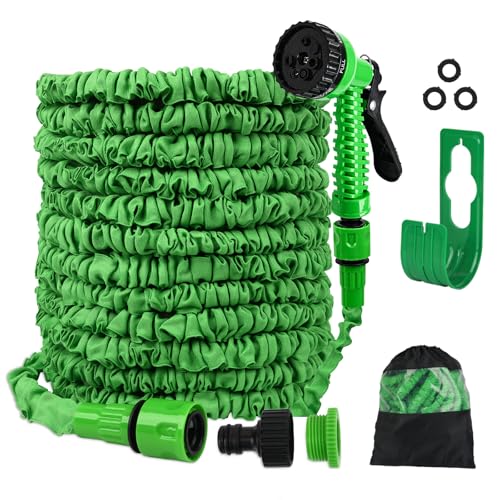 SENTAIMAO 30m Expandable Garden Hose with Spray Gun