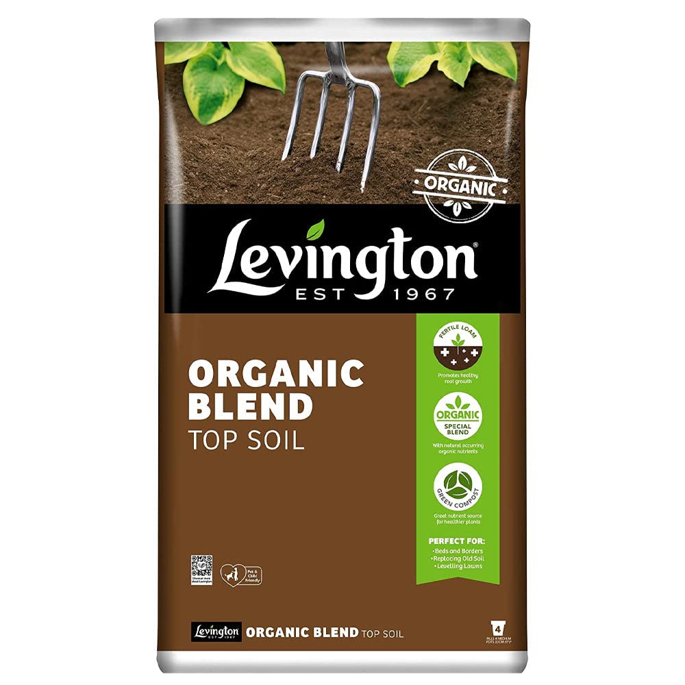 4 BAGS Multibuy OFFER - Levington Organic Blend Top Soil 20L