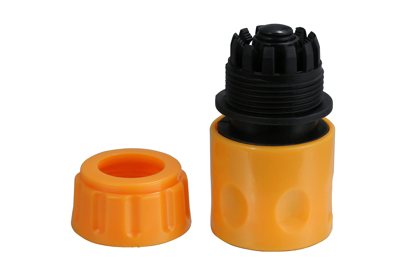 Set of 6 Garden Hose Connectors Set, 4 Pcs Hose End Quick Connectors and 2 PCS Double Male Hose Connectors