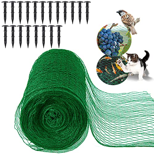 MAYADUO Garden Netting 4x12M with Ground Pegs
