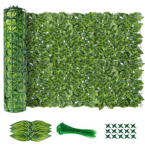 AGJIDSO Artificial Ivy Fence Screening 3m x 1m