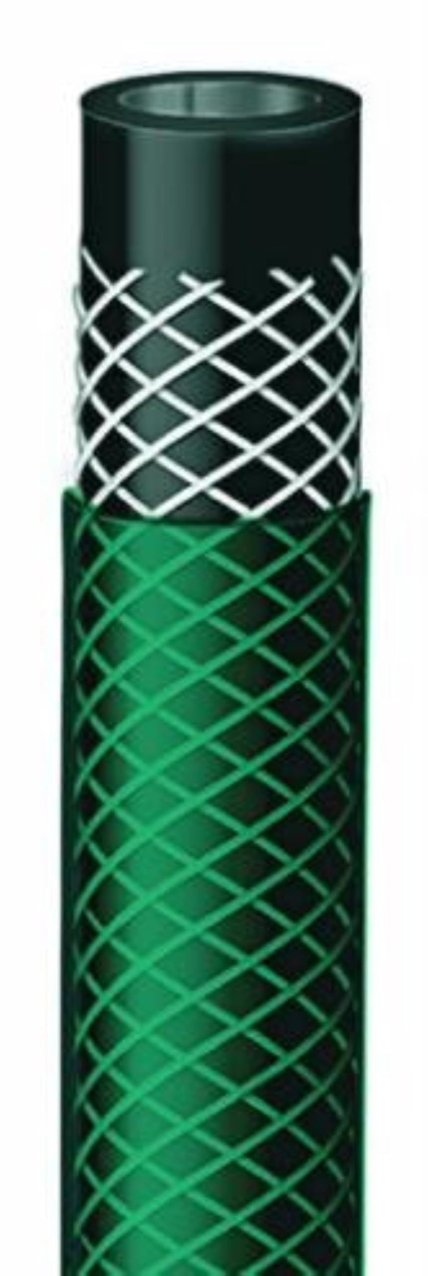 Cellfast Garden hose ECONOMIC elastic and flexible 3-layer water hose made of polyester cross fabric, resistant to UV rays and algae deposits, 20 bar bursting pressure, 15 m, 1/2 inch, 10-004