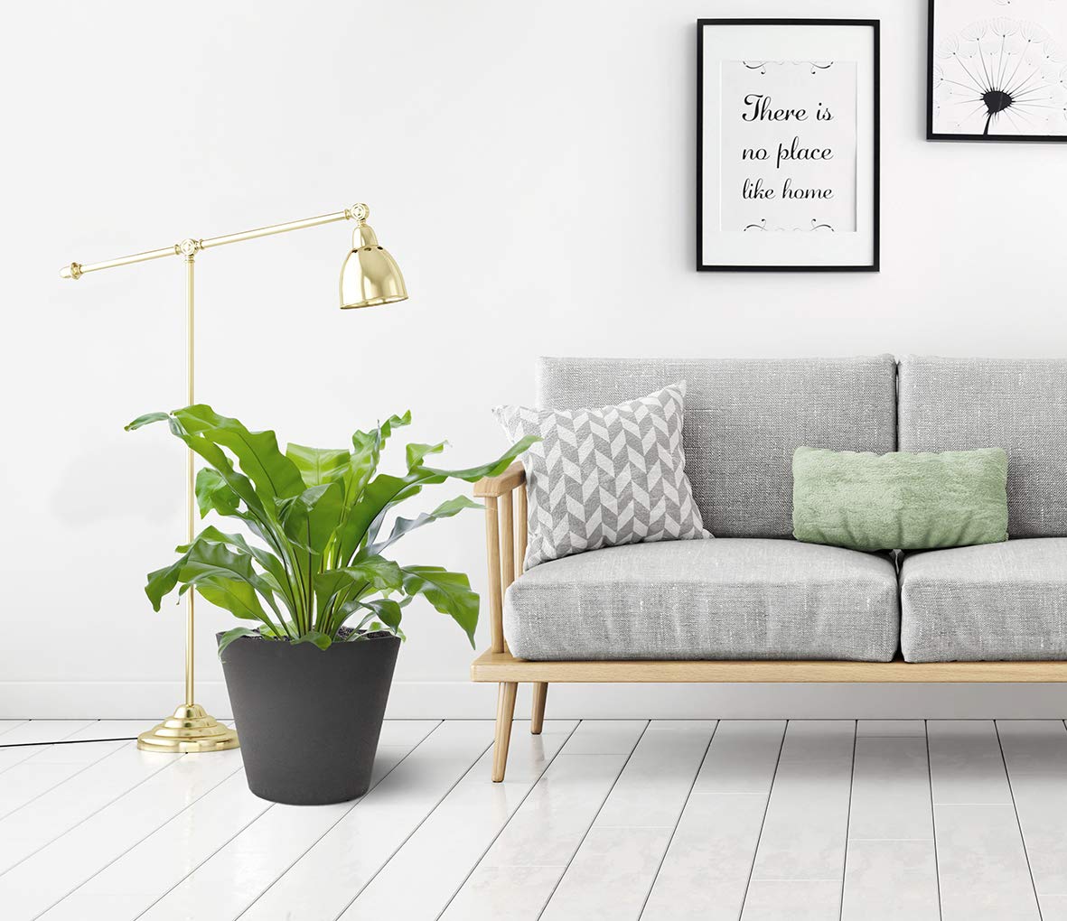 ECO GARDEN 28cm Octavia Recycled Rubber Plant Pot Slate