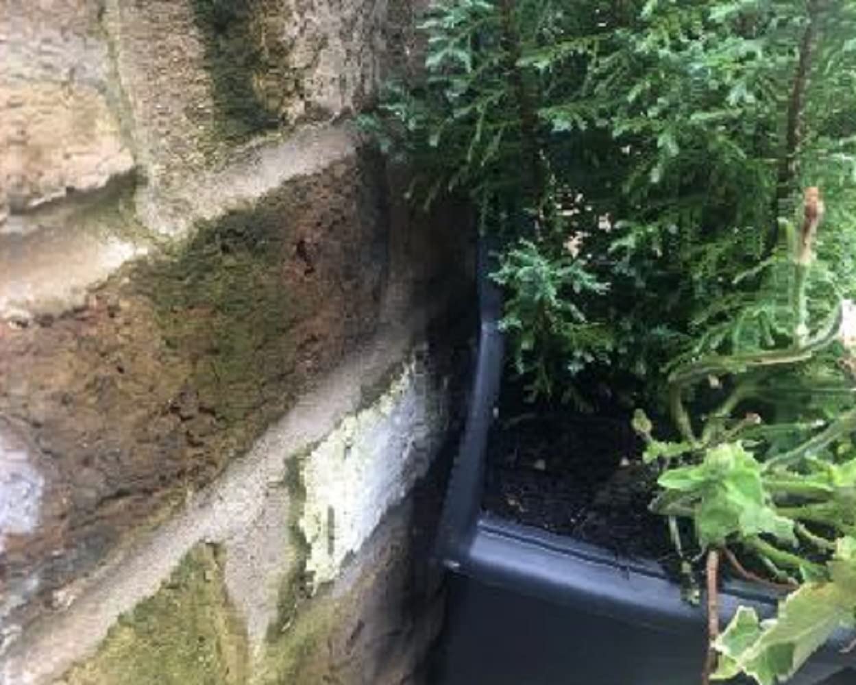 Fence Wall Planter Plant Flower Basket Pot Container Venetian Garden Box Plastic UK (Wall Planter 31 cm Black, 3)