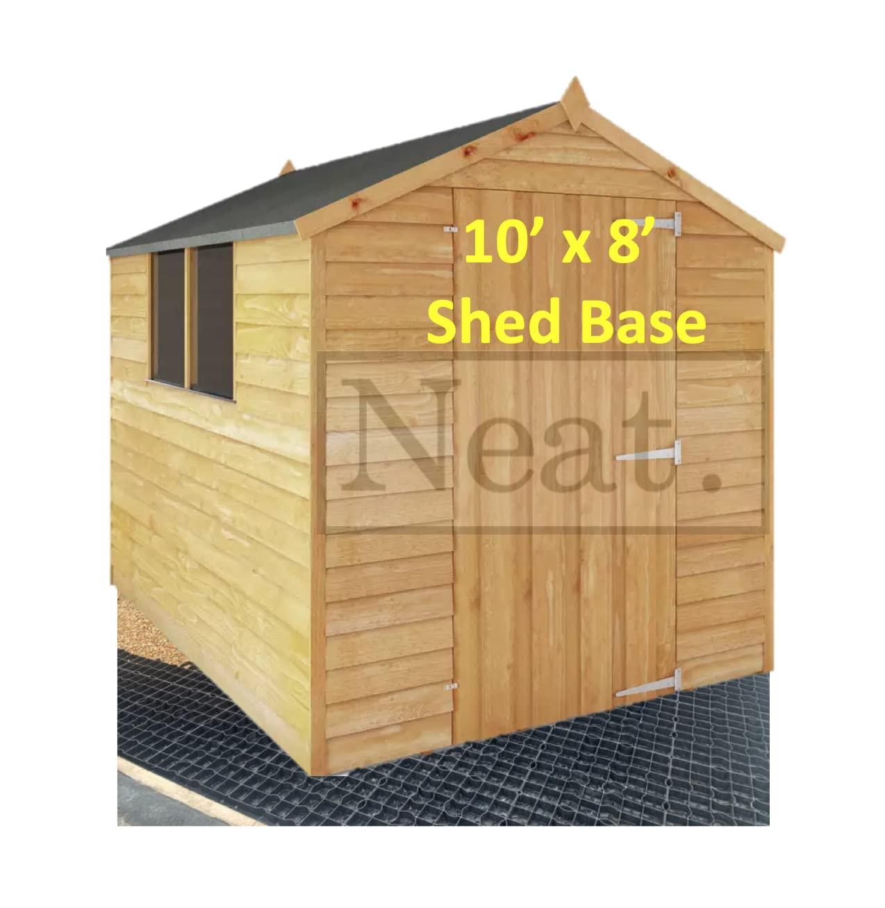 10x8 (10ft x 8ft) Shed Base Plastic Grid: Garden Shed with Durable Plastic Shed Base, Ideal for Bike Sheds Storage Outdoor, Gravel Grid, & Driveway Grids – Garden Storage Solution (Shed not Included)