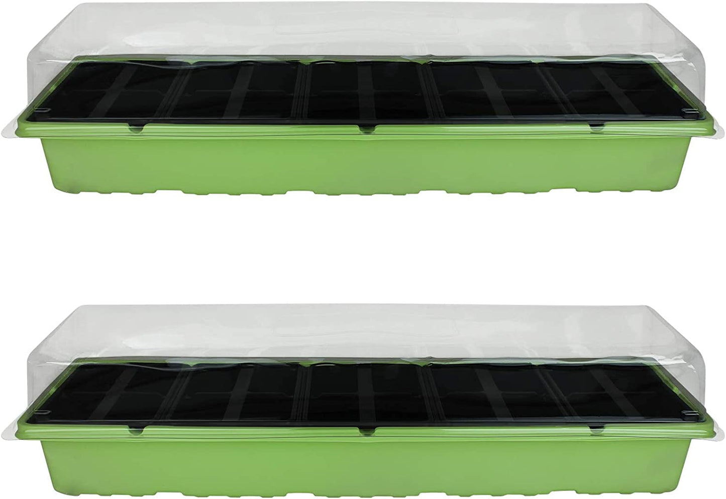 Muddy Hands Pack of 2-20 Cell Windowsill Propagator - Perfect Plant Germination Seedling Seed Stater Tray Kit