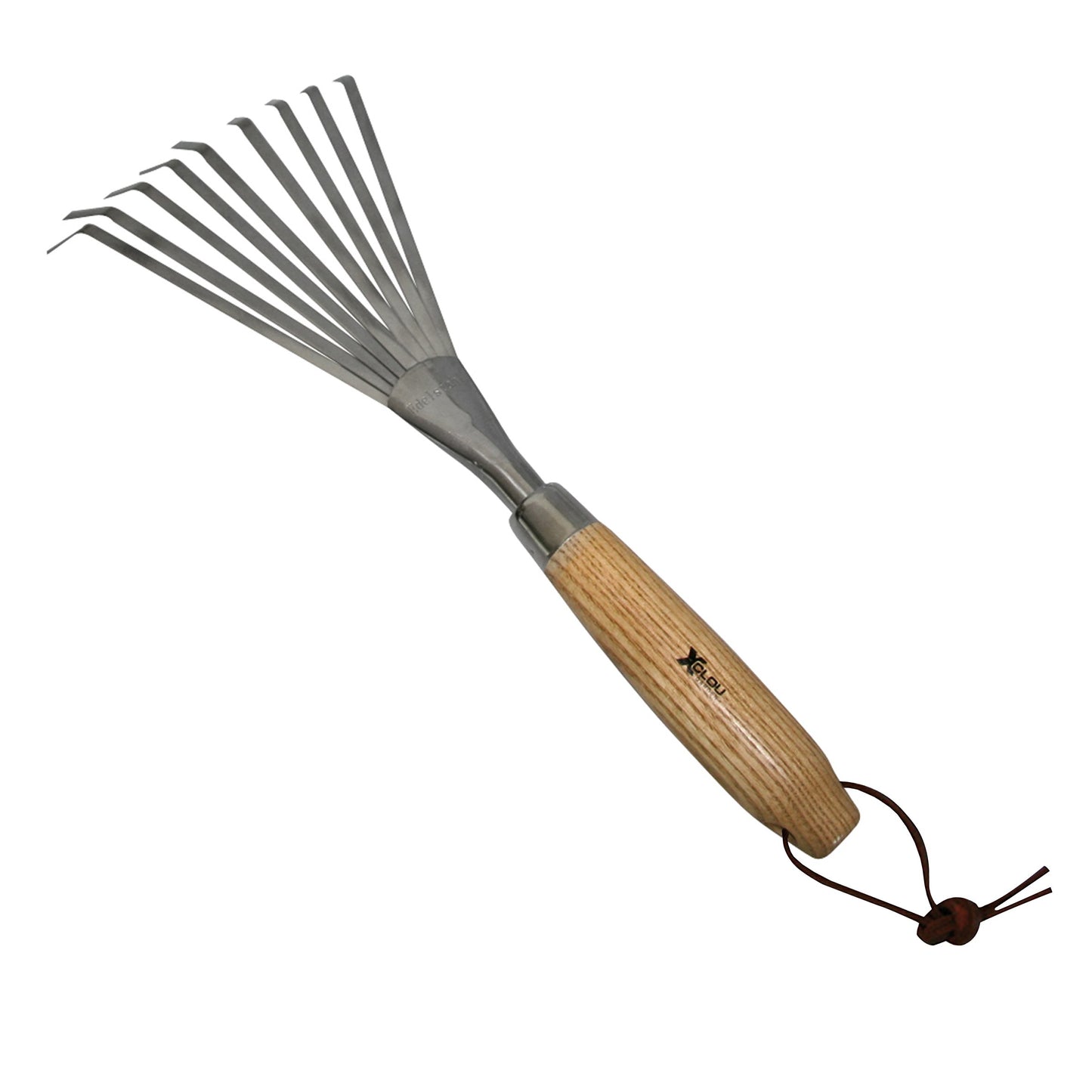 Xclou 341448 Xclou Hand Rake Stainless Steel Ash Tree Handle