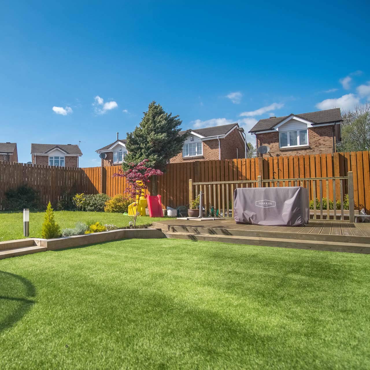 Harrier Kingston Luxury Artificial Grass - 35mm Pile Height 2m/4m Widths | Natural & Realistic Astro Turf | Premium Multi-Tonal Fake Grass For Garden/Outdoors (4, 25m)