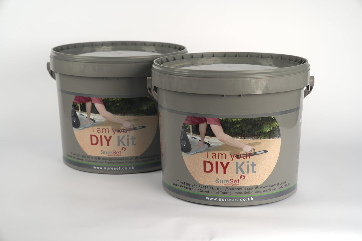 SureSet DIY Kits for Resin Bound paving: 1m² at 16mm depth, in various colours. Perfect for small projects like patios, paths, or logo designs. (Caramel)