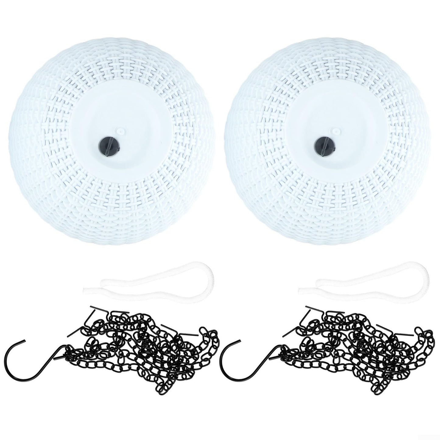 URPIZY Hanging Basket Planters, 2pcs Self Watering Pots Perfect for Home Decor