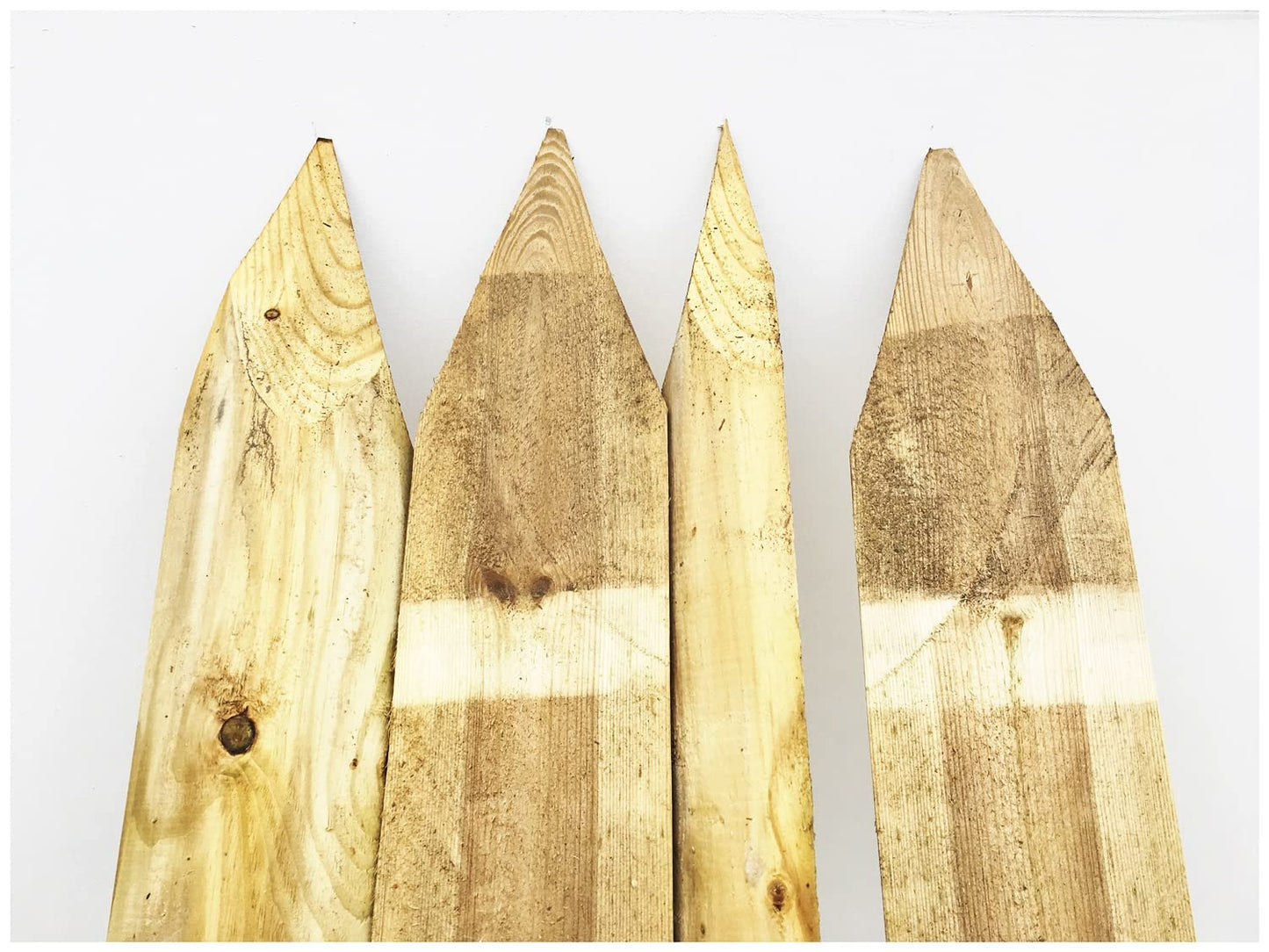 Half Round Fence Posts | 1.8m (6ft) x 100mm | 10 Pack | Pressure Treated Wooden Stakes