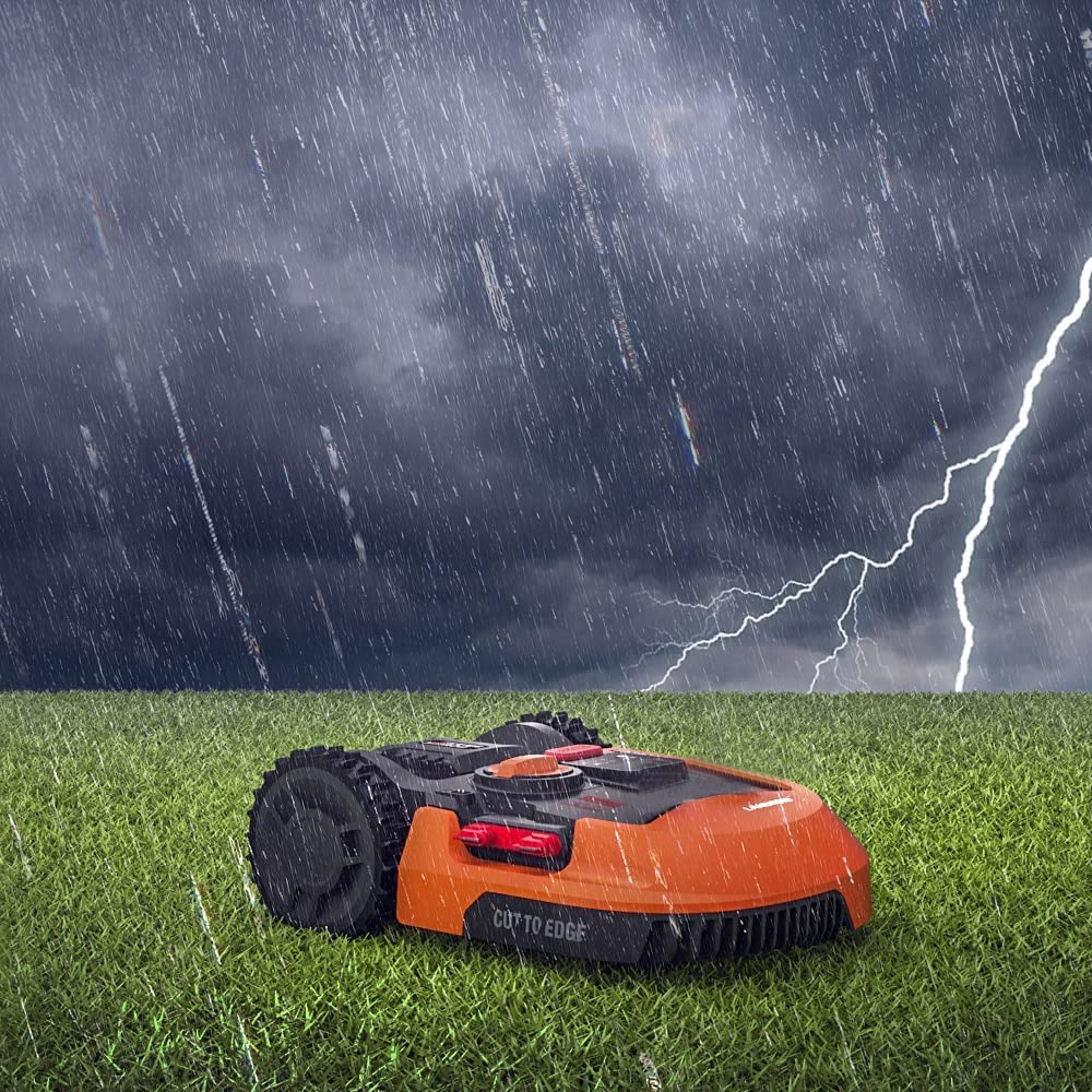 WORX Landroid Robot Mower WR147E.1 Lawn Mower up to 1000m²,Wireless Connected, Easy Installation, Mows in the Rain, Autonomous, Remote Control, Intelligent Mowing, Edge Cutting, 30-60mm Cutting Height