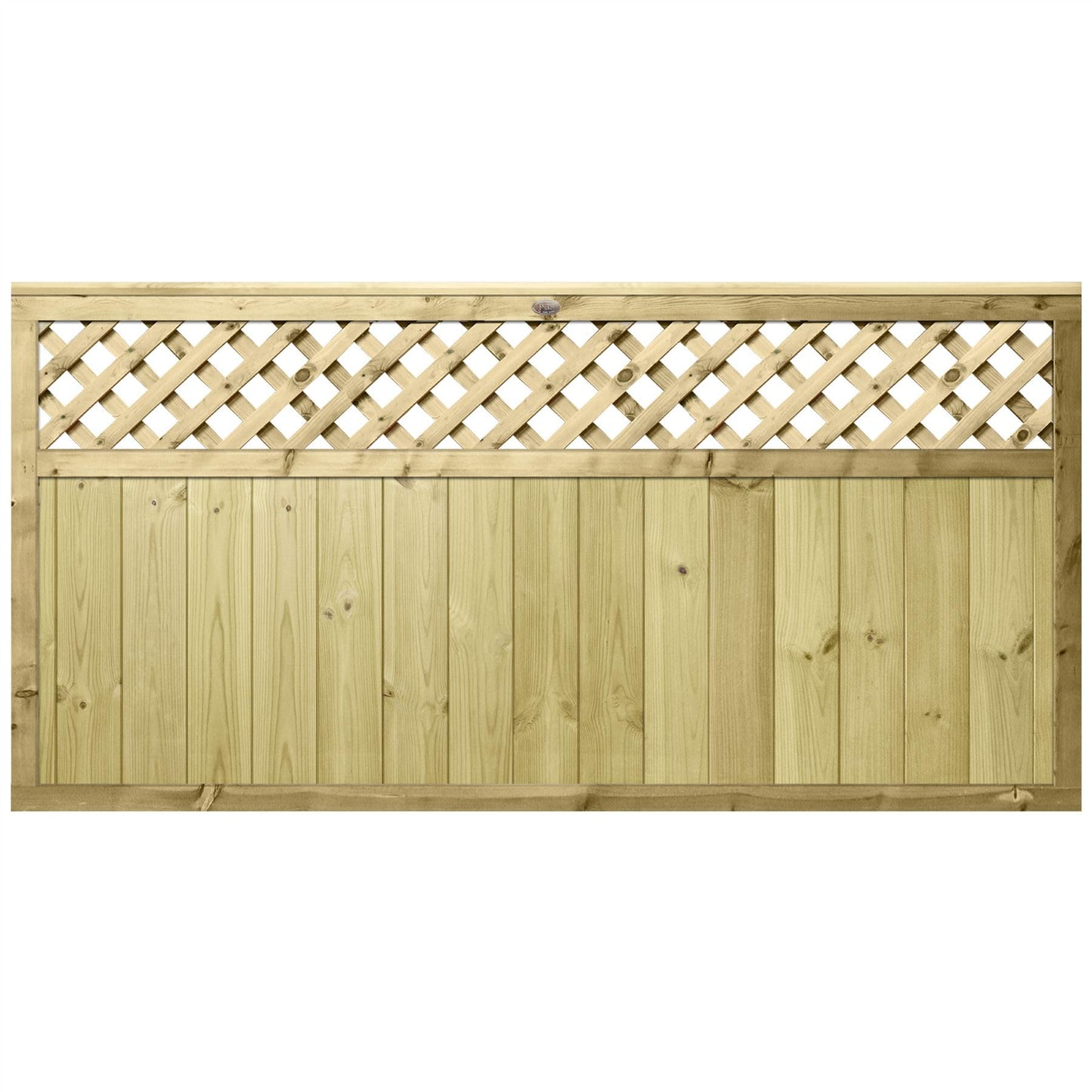 Premier Garden URBAN Fence Panel with Diamond Trellis – 6ft x 3ft
