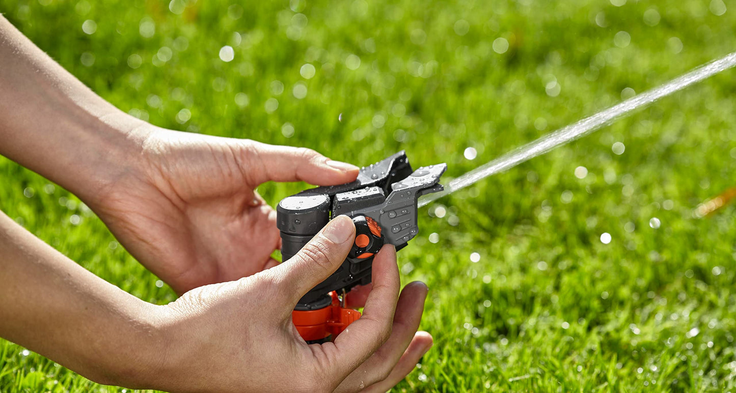 Gardena 38142 Classic Impulse Sprinkler on Weighted Sled Base, Grey