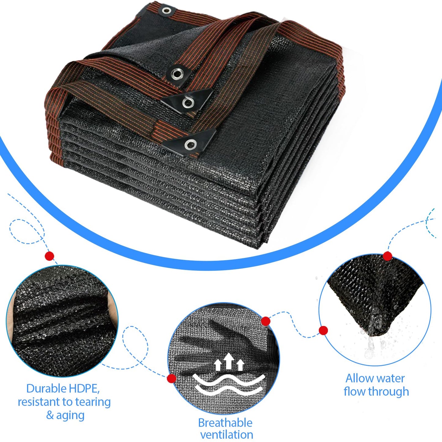 Canopy Outdoor, Sun Shade Sails, Breathable Garden Sail Shade, Lightweight Garden Canopy, 90% Shading Rate UV-Resistant, Garden Awning, Sun Shades for Garden Patio Dogs Greenhouse - 2 X 3m