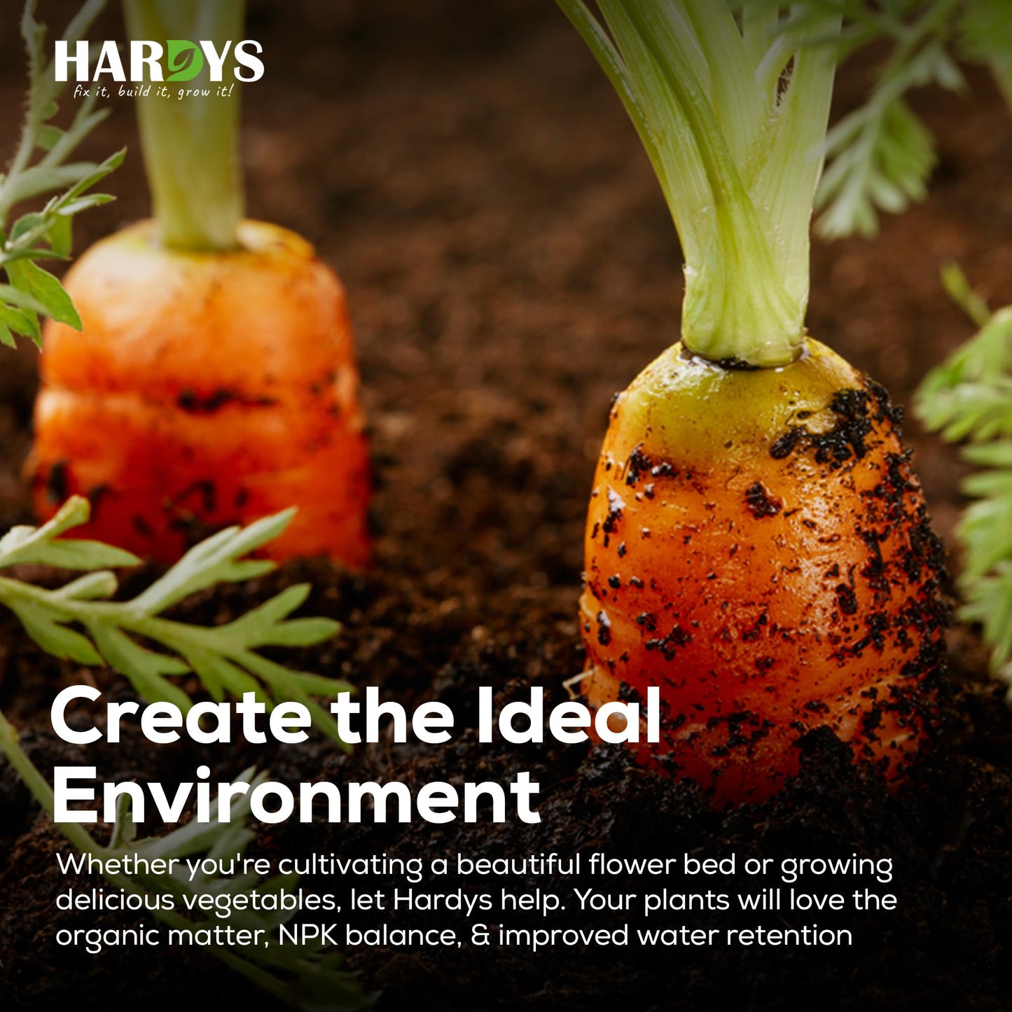 Hardys 60L Multi Purpose Compost - Potting & Seed Compost for Outdoor Plants | All Purpose Indoor Plants Potting | Nutrient Rich Fertiliser for Garden, Pots, Planter Beds