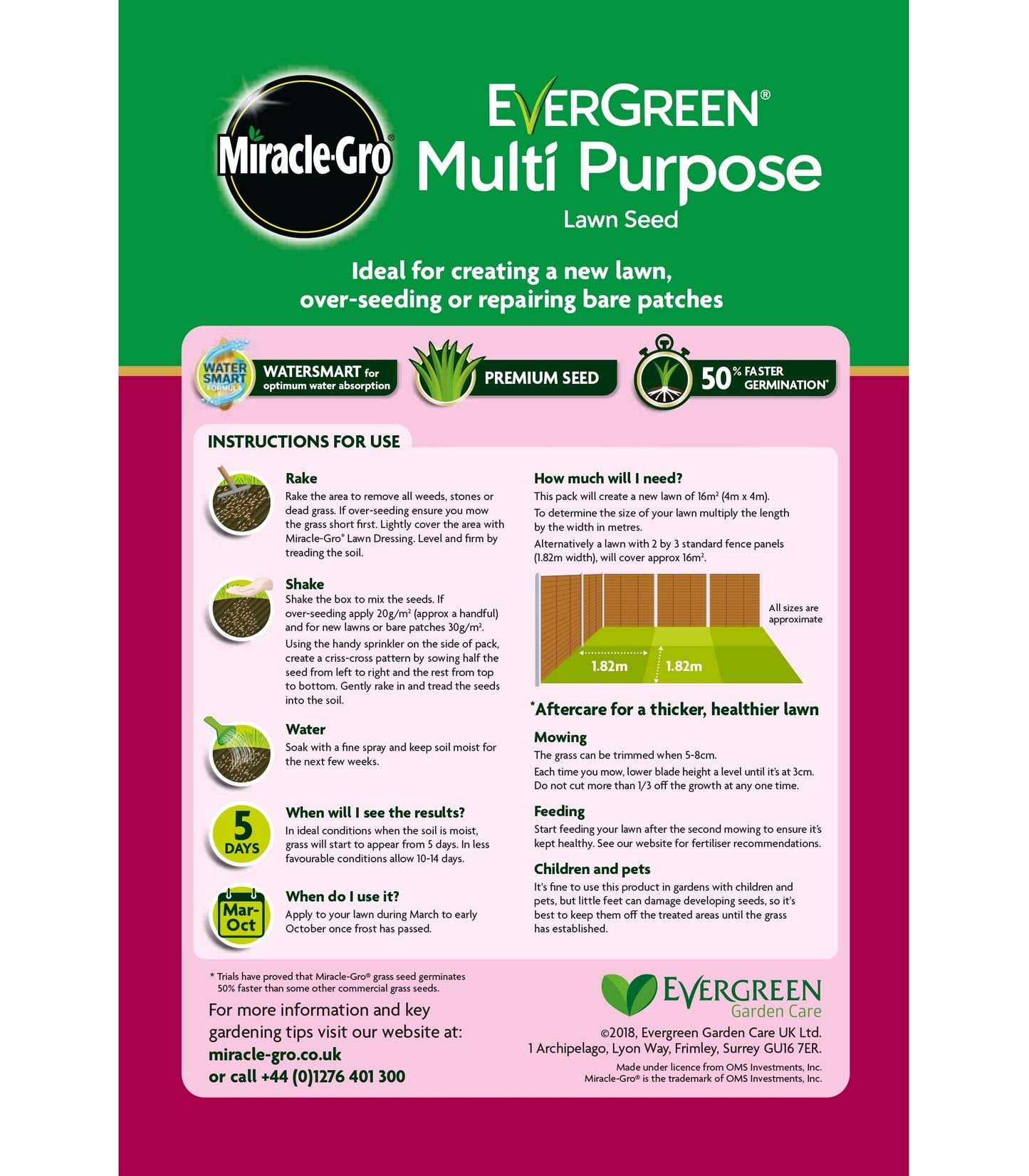 MG M/P Grass Seed 480G DU 119730