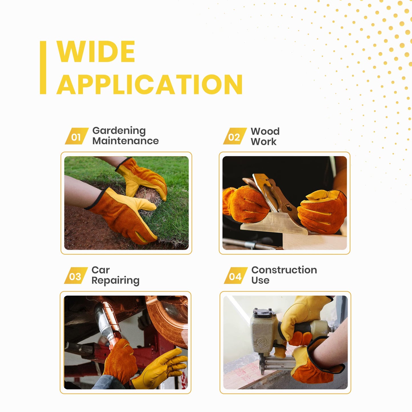 NickyPicky Gardening Gloves for Men and Women - Tough, Thorn Proof Comfortable Breathable Mens Gardening Gloves – Protective Garden Gloves for Men with Strong Grip