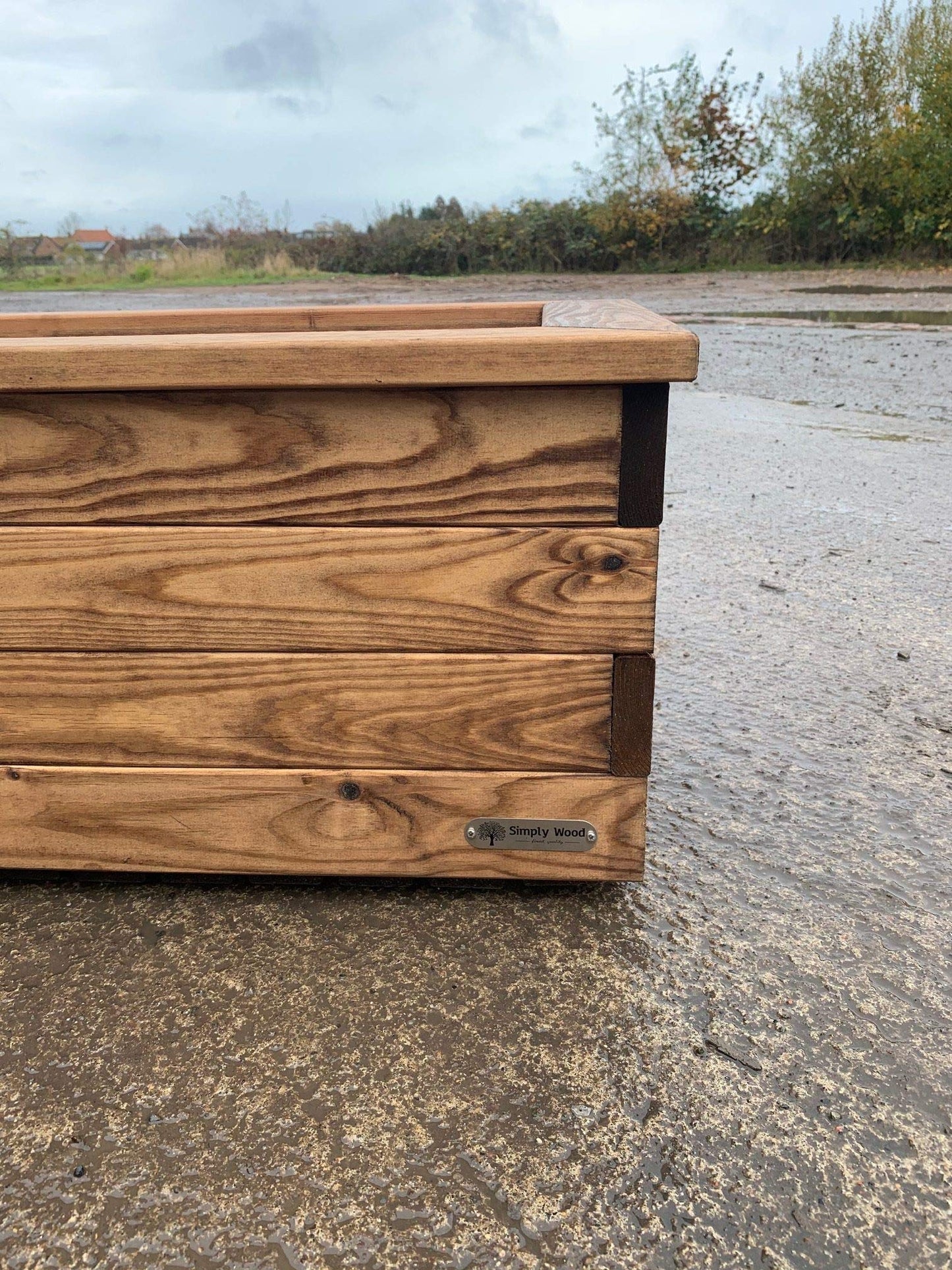 Simply Wood PREM Trough Wooden Garden Planter – XL