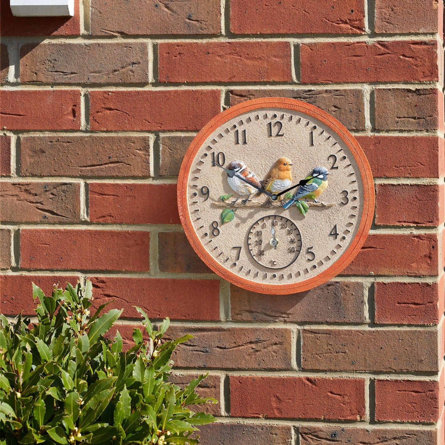 Smart Garden Outside In Birdwood Thermometer & Wall Clock