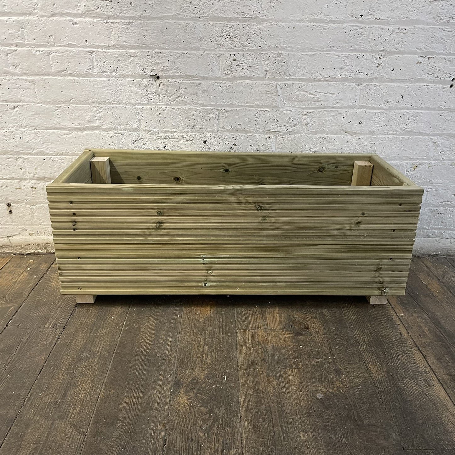 Cutncraft Designs Large Decking patio Planter -Wooden Decking Patio Planter Trough herb Box 88cm