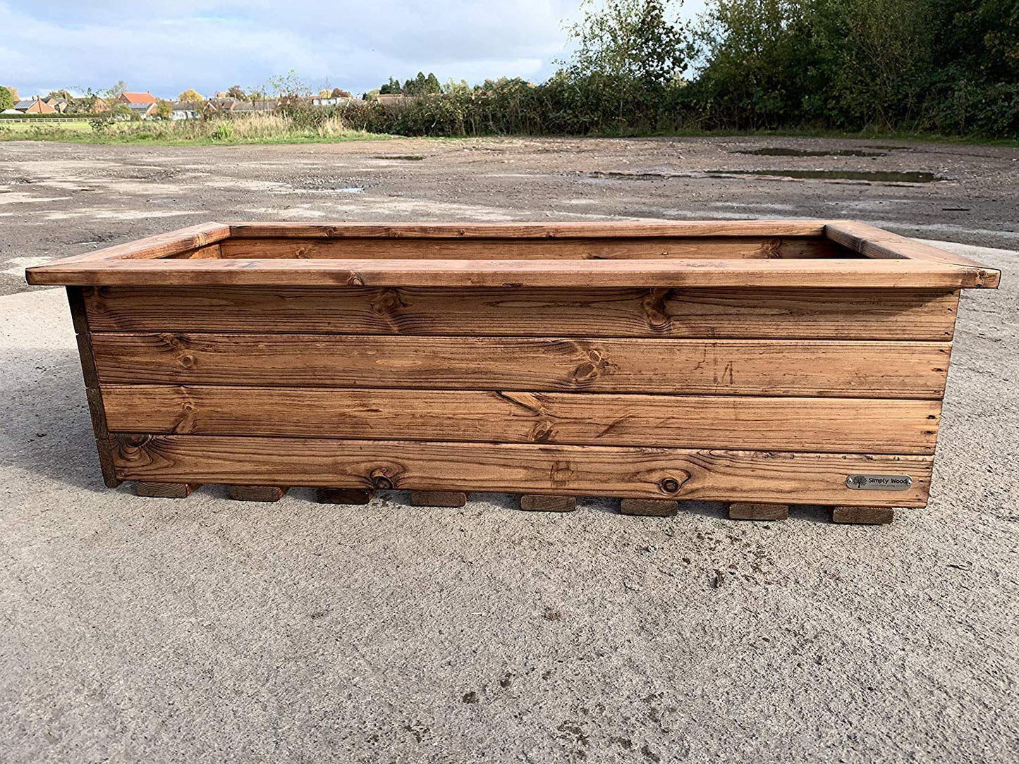 Simply Wood Trough Wooden Garden Planter – EXTRA LARGE PLUS – Sale!!! I