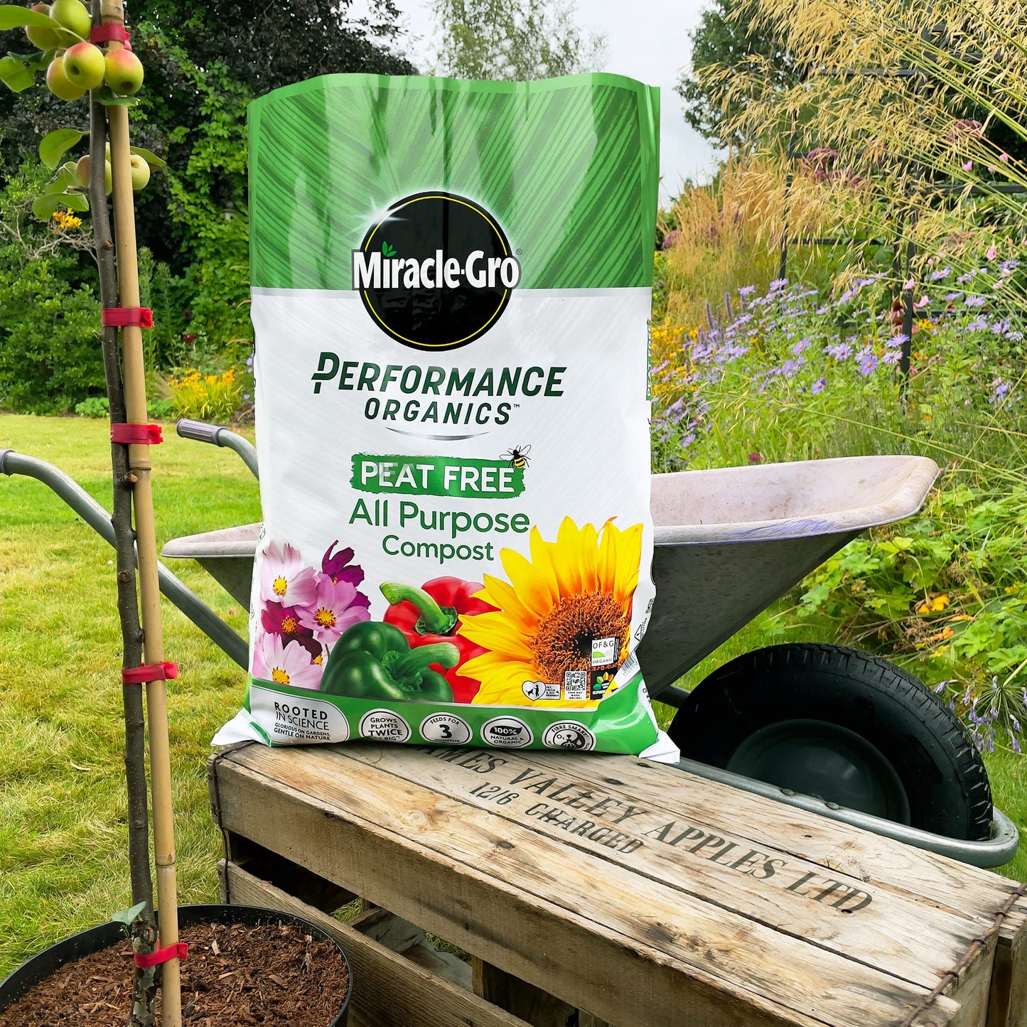 Miracle-Gro Performance Organics All Purpose PEAT FREE Compost, 40L