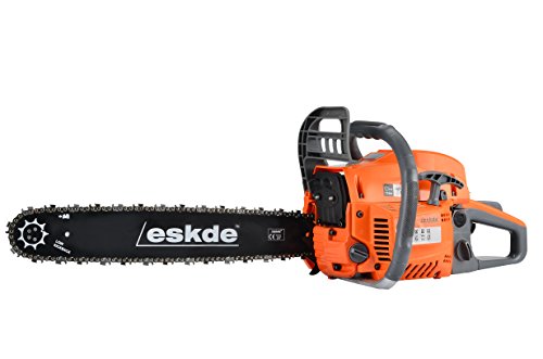 eSkde CS62-S7 62cc Petrol Chainsaw with 20" Bar and Chain 2 Stroke, Orange
