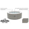 Dellonda 2-4 Person Inflatable Hot Tub Spa with Smart Pump - Rattan Effect - DL90