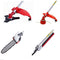 Dealourus 5 in 1 Multi Function Garden Tool Petrol Strimmer Brush Cutter Chainsaw Hedge Trimmer Pruner Power Sweeper Broom Extension Pole
