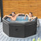 CosySpa Deluxe Rigid Foam Hot Tub Spa [2022 Model] | 4-6 People | Quick Heating Outdoor Bubble Spa – 6 Person Hot Tub | Energy Saving Tub - Optional Filters & Cover (Rigid Hot Tub, No Cover)