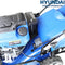 Hyundai Self Propelled Electric 17" 43 cm 430mm Petrol Lawn Mower Plus 600ml Free Engine Oil, 3 Year Warranty, Blue