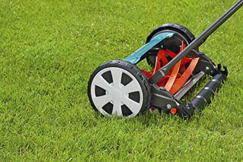 GARDENA Classic reel mower 400: Hand lawn mower with 40cm working width of up to 200 m² lawn blade roll made of quality steel, non-contact cutting technique, silent and precise (4018-20)