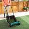 Bergman Silent Cylinder Cordless Push Lawn Mower - Rear Roller for Striped Lawn, Hand Operated Eco Friendly Push-Along Mower