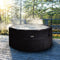 Wave Spa Osaka 6 Person Rigid Foam Hot Tub, Eco-Friendly Portable Outdoor Garden Hot Tub with 120 Air Jets in Black, Includes Hot Tub Lid & Energy Saving, Thermal Efficient Hot Tub Insulation Jacket