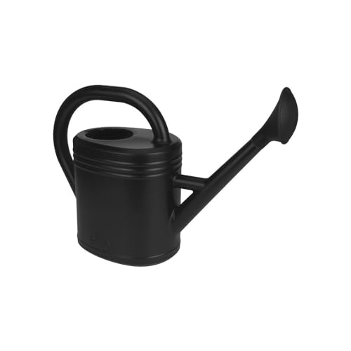 Elho Green Basics Watering Can 52 - Watering Can for Outdoor & Grow your Own - Ø 56.8 x H 36.8 cm - Black/Living Black