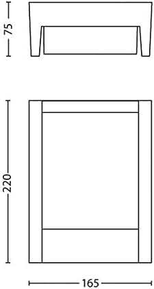 Philips myGarden Arbour LED Outdoor Wall Light, 1 x 6 W Integrated LED Light, Anthracite Grey