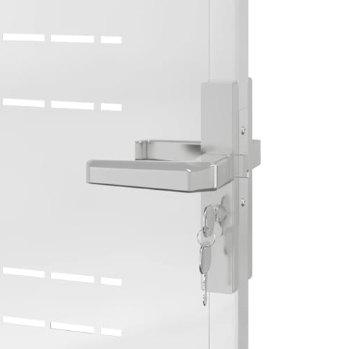 Keyroto Garden Gate 100 x 180 cm Stainless Steel Rustic Outdoor Garden Gate