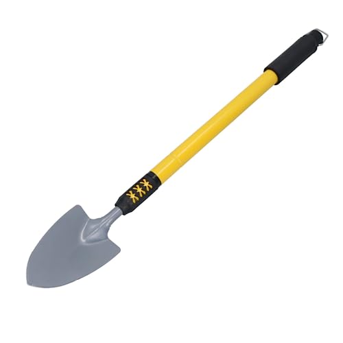 Garden Mile Telescopic Hand Held Trowel Cushioned Grip Handle with Hanging Hole Garden Tool Handy Digging Gardening Carbon Steel Head Indoor Outdoor Planting Patio Allotment Extends from 28" to 40"