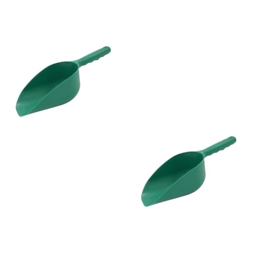Milisten 2pcs Dirt Spoon Bulb Edger Sift Plant Clips Planting Plant Soil Scoop Tamper Digger Rake Scraper Gardening Tools Scoop Dirt Artifact Mulch Digging Pot Pet Grass Green Plastic