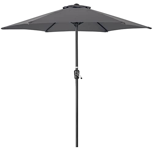 CHRISTOW 2m Garden Parasol with Crank Handle