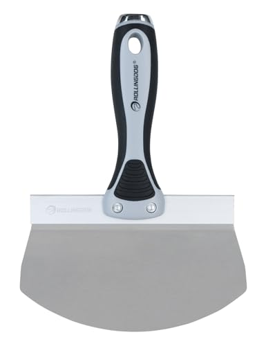 ROLLINGDOG Bucket Scoop - 6.5 inch Bucket Trowel for Drywall,Plaster,Stainless Steel Plaster Scoop,Idea for Clean Paint,Mortar,Putty,Plaster