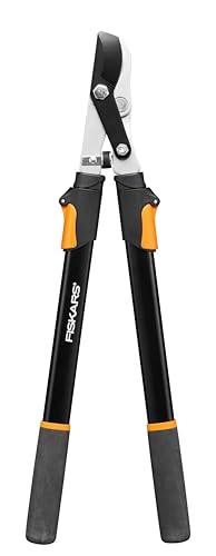 Fiskars Telescopic Tree Pruner for fresh wood, Non-stick coating, Hardened Precision Steel, Handle length: 63 to 83 cm, Black/Orange, L13, 1027528