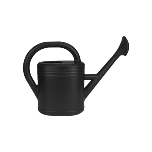 Elho Green Basics Watering Can 52 - Watering Can for Outdoor & Grow your Own - Ø 56.8 x H 36.8 cm - Black/Living Black
