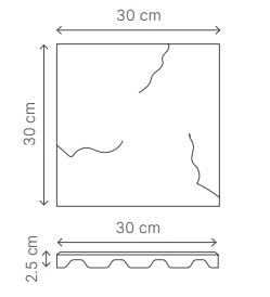 KAM Labelz Black Marble Effect Square Stomping Stone- Set of 10 Slates, Set of 4 Slates and Only 1 Slate| Home Garden Walkway Stomp Stepping Stone Tiles Slate Paving - Hard Wearing