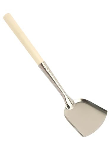 Fireplace Ash Shovel, Long Handle Fire Pit Shovel, Pizza Oven Cleaner with Wooden Handle, Fireplace Trowel Charcoal Grill Ash Rake Gardening Fireplace Tools, for Household Camping Kicthen