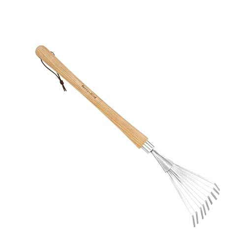 Berry&Bird Stainless Steel Shrub Rake – 9-Tine