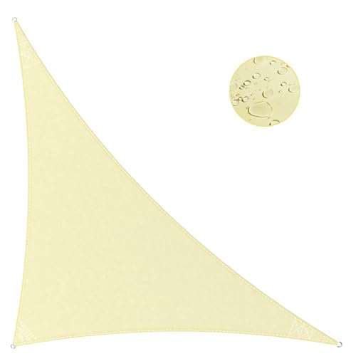 IOAOI Triangle Shade Sail 3x3x4.3m Pale Yellow