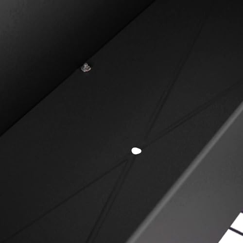 Harbour Housewares Elevated Raised Garden Bed with Legs & Storage Shelf - Anthracite - 1x Metal Raised Bed Galvanised Steel Planter Box for Growing Outdoor Plants, Vegetables, Flowers and Herbs