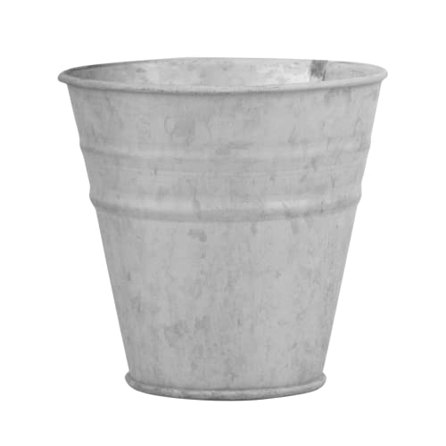 Fallen Fruits 12cm Old Zinc Flowerpot – Grey